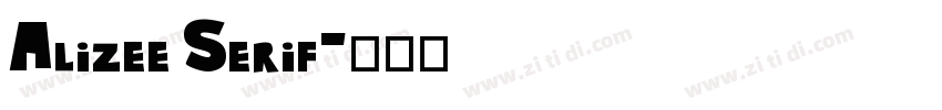 Alizee Serif字体转换